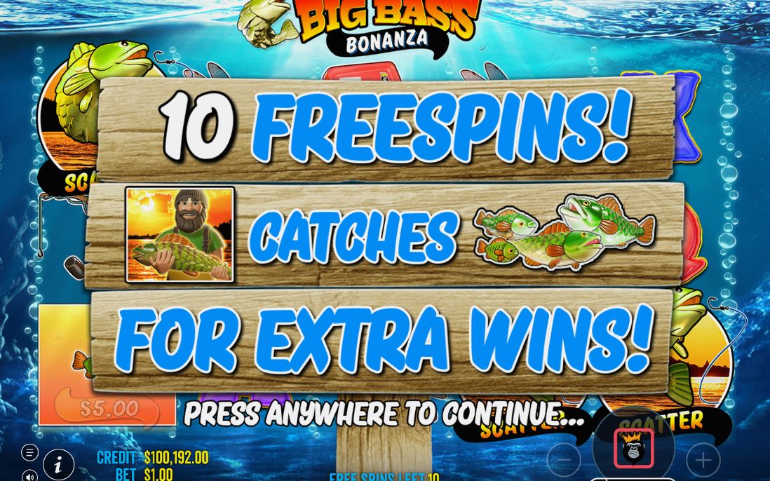 Free Spins en cours, Fisherman Wild sur les rouleaux